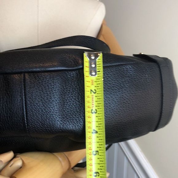 GUCCI Abbey D Ring Black Leather Shoulder Bag Tote Vintage Authentic Pristine - Picture 12 of 17